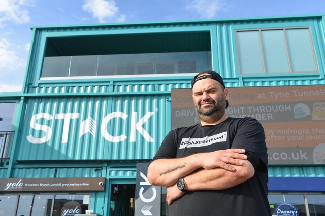 Chef Matei Baran outside STACK